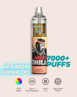R and M Tornado 7000 Puffs Banana Milkshake