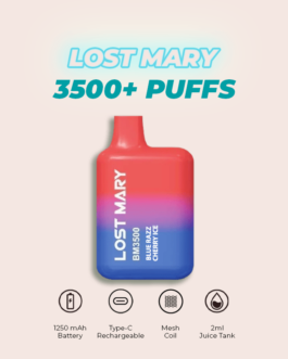 Lost Mary 3500 Puffs Blue Razz Cherry
