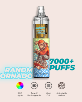 R and M Tornado 7000 Puffs Cotton Candy