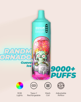 R and M Tornado 9000 Puffs Guava Ice