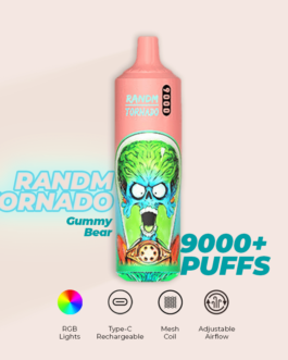 R and M Tornado 9000 Puffs Gummy Bear