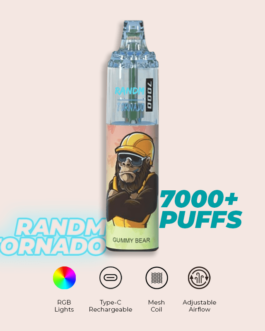 R and M Tornado 7000 Puffs Gummy Bear