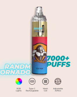 R and M Tornado 7000 Puffs Ice Pop