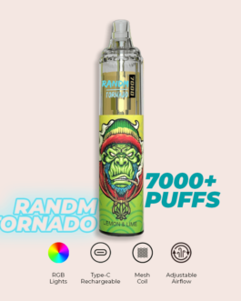 R and M Tornado 7000 Puffs Lemon and Lime