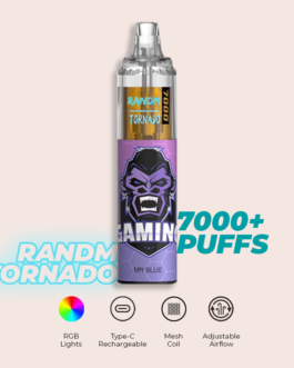 R and M Tornado 7000 Puffs Mr. Blue