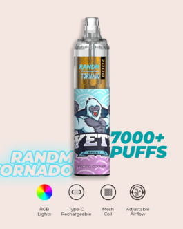 R and M Tornado 7000 Puffs Pacific Cooler