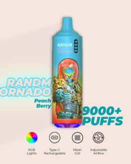 R and M Tornado 9000 Puffs Peach Berry