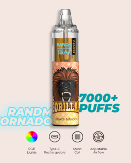 R and M Tornado 7000 Puffs Peach Mango