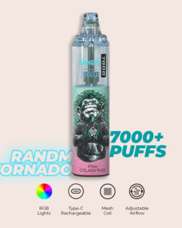 R and M Tornado 7000 Puffs Pina Colada Rum