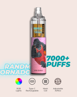 R and M Tornado 7000 Puffs Pink Burst