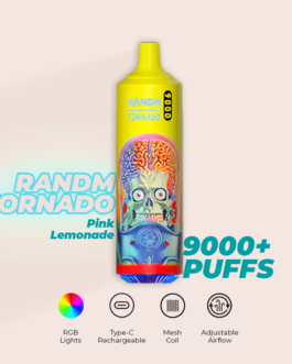 R and M Tornado 9000 Puffs Pink Lemonade