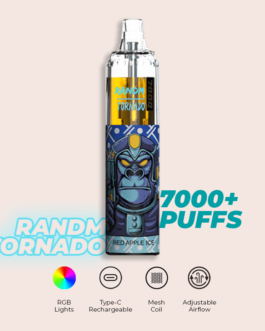 R and M Tornado 7000 Puffs Red Apple Ice