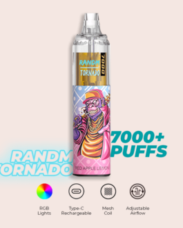 R and M Tornado 7000 Puffs Red Apple Lemon