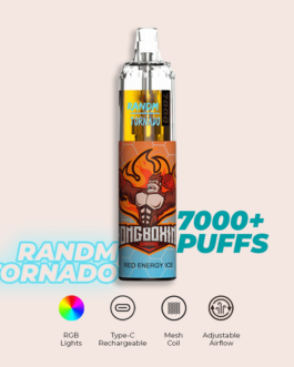 R and M Tornado 7000 Puffs Red Energy Ice