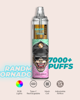 R and M Tornado 7000 Puffs Sour Apple