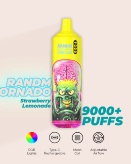 R and M Tornado 9000 Puffs Strawberry Lemonade