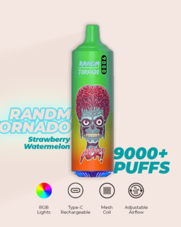 R and M Tornado 9000 Puffs Strawberry Watermelon