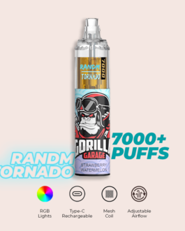 R and M Tornado 7000 Puffs Strawberry Watermelon