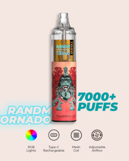 R and M Tornado 7000 Puffs Tangerine Ice