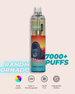 R and M Tornado 7000 Puffs Vimto Crush